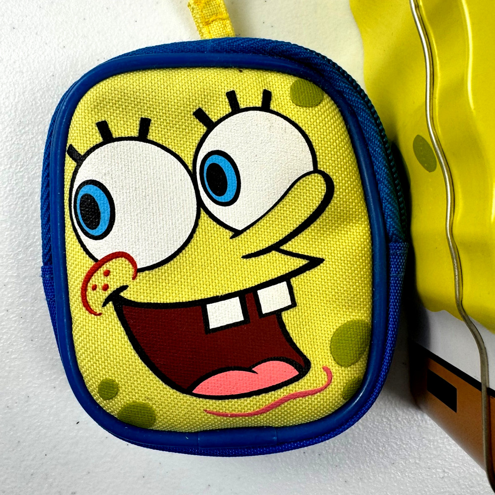 Vintage SpongeBob Containers Early 2000s, Lot of 3, Two Tin and One Fabric, Y2K - Picture 3 of 8